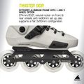 Inline skates Rollerblade Twister 90R white smoke/black 9