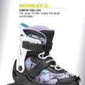 Children's inline skates Rollerblade Microblade SL Jr black/lavender/light blue 8