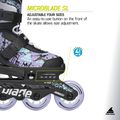 Children's inline skates Rollerblade Microblade SL Jr black/lavender/light blue 9