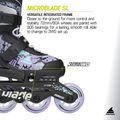 Children's inline skates Rollerblade Microblade SL Jr black/lavender/light blue 10