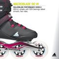 Women's inline skates Rollerblade Macroblade 90 W black/burgundy/ocean green 9