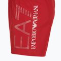 Men's EA7 Emporio Armani Swim Shorts With Oversized Logo equestrian red / silver 3