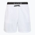 Men's EA7 Emporio Armani Logo Tape Boxer Swim Shorts white