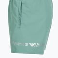 Men's EA7 Emporio Armani Extended Logo Boxer swim shorts mineral blue / silver 3