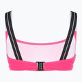 Women's two-piece swimsuit EA7 Emporio Armani Logo Tape Bikini Top neon pink 4