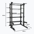 Training cage Centr Perform Series Half Rack Complete Package Centr x Hyrox black 9
