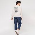 Men's sweatshirt Kaotiko Washed Feel the Power ivory 2