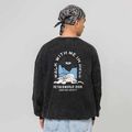 Men's sweatshirt Kaotiko Washed Netherworld Door black 3