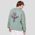 Men's sweatshirt Kaotiko Washed Phoenix green 2