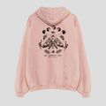 Women's sweatshirt Kaotiko Washed Moth pale pink 4