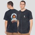 Men's T-shirt Kaotiko Washed Sunset black 3