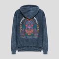 Men's sweatshirt Kaotiko Washed Free Your Mind navy 2