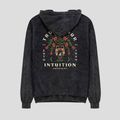 Men's sweatshirt Kaotiko Washed Trust Your Intuition black 2