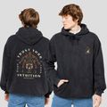 Men's sweatshirt Kaotiko Washed Trust Your Intuition black 3