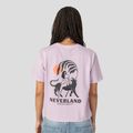 Women's T-shirt Kaotiko Washed Neverland malva 2