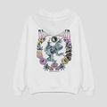 Women's sweatshirt Kaotiko Dreamland white 2
