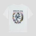 Women's T-shirt Kaotiko Washed Dreamland white 2
