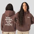 Women's sweatshirt Kaotiko Your Opinion brown 3