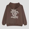 Kaotiko women's sweatshirt Your Opinion brown 5