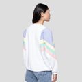 Women's sweatshirt Kaotiko Ginger blanco / grape / amarillo 2