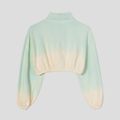 Women's sweatshirt Kaotiko Tie-Dye Jolie green / yellow 4