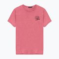 Men's T-shirt Kaotiko Washed No Roles Flower pink flamingo