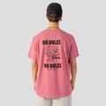 Men's T-shirt Kaotiko Washed No Roles Flower pink flamingo 3