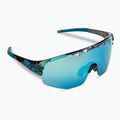 Tifosi Sledge Lite Clarion crystal smoke/clarion blue/ac red/clear cycling glasses 2