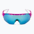 Tifosi Sledge Lite Clarion crystal pink/clarion blue/ac red/clear cycling glasses 4
