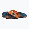 Gumbies Islander orange hibiscus flip flops 10