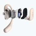 Shokz OpenFit beige wireless headphones 9