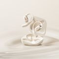Shokz OpenFit beige wireless headphones 17