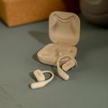 Shokz OpenFit beige wireless headphones 20