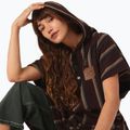 Slowtide Baja Stripe black poncho 3