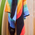 Slowtide Roygbiv Beach black towel 3