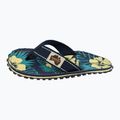Gumbies Islander blue hibiscus flip flops 10
