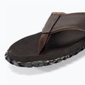 Gumbies Vegovert brown flip flops 7