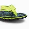Gumbies Islander lime hibiscus flip flops 7