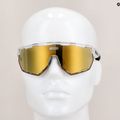 SCICON Aerowing Crystal Gloss/Scnpp Multimirror Bronze cycling glasses 9