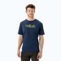 Men's Rab Stance Logo SS trekking t-shirt navy blue QCB-08-DI