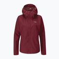 Rab Downpour Eco women's rain jacket maroon QWG-83-HD-08 3