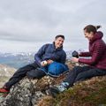 Women's down jacket Rab Cirrus Flex 2.0 Hoody maroon QIO-69 8