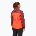 Rab Downpour Eco women's rain jacket orange and maroon QWG-83 3