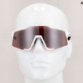 100% Speedcraft matte white/hyper silver mirror cycling goggles 60007-00006 12