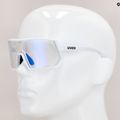UVEX Sportstyle 235 V white mat/litemirror blue cycling glasses 53/3/031/8803 11