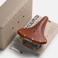 Brooks England B66 honey bicycle saddle 8
