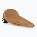 Brooks England Flyer softened dark tan bicycle saddle