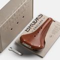 Brooks England B17 Narrow honey bicycle saddle 8