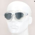 Cressi Cobra clear/clear white smoked swim mask DE201931 7