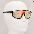 Children's cycling goggles Julbo Fury S Reactiv 1-3 Light Amplifier matt black/gray 10